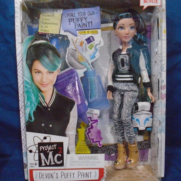 Project Mc2 Experiments Devon D'Marco Doll Puffy Paint 2016 MGA Netflix - Picture 1 of 3